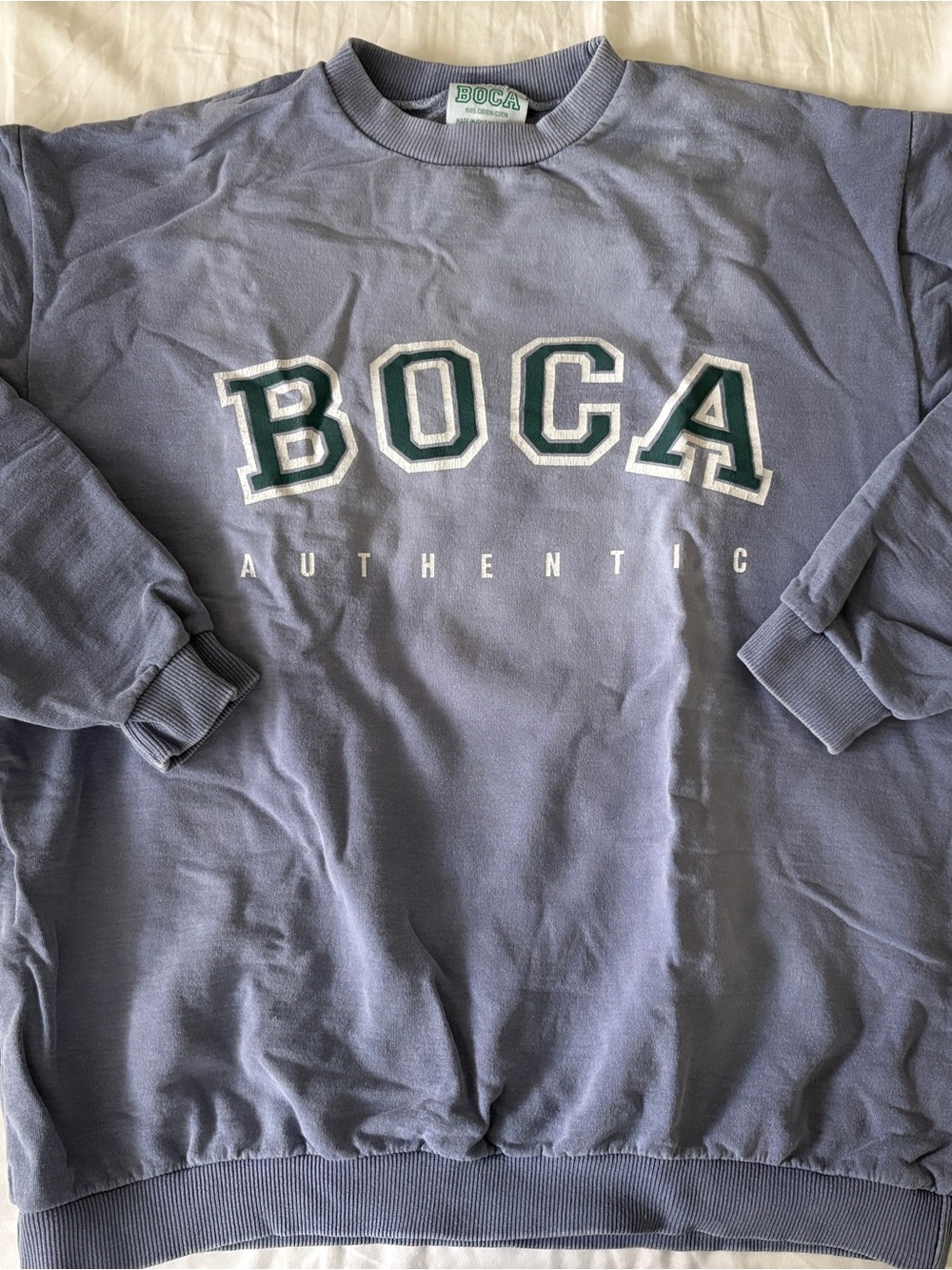 BOCA Authentic Men's Crewneck Sweatshirt - Blue Purple